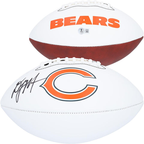 D.J. Moore Chicago Bears Autographed Franklin White Panel Football