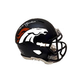 Mike Shanahan Autographed Denver Broncos Navy Mini Helmet Radtke Sports COA