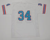Earl Campbell Signed Houston Oilers Jersey / 5xPro Bowl R.B. (Beckett COA) HOF