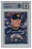 Lou Holtz Autographed 2013 Upper Deck #39 Trading Card 10 Slab Beckett 52672
