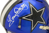 Tony Dorsett Autographed Dallas Cowboys Flash Mini Helmet Beckett 36231