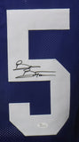 Brian Bosworth Autographed/Signed Pro Style Blue XL Jersey JSA 15099