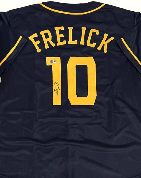 Brewers Outfielder SAL FRELICK Signed Custom Replica BLUE Jersey AUTO - BAS