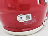 SKYY MOORE AUTOGRAPHED CHIEFS RED SPEED MINI HELMET BECKETT WITNESS 220533