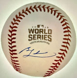 Ben Zobrist Signed 2016 World Series Baseball (Schwartz) Chicago Cub Utility Man
