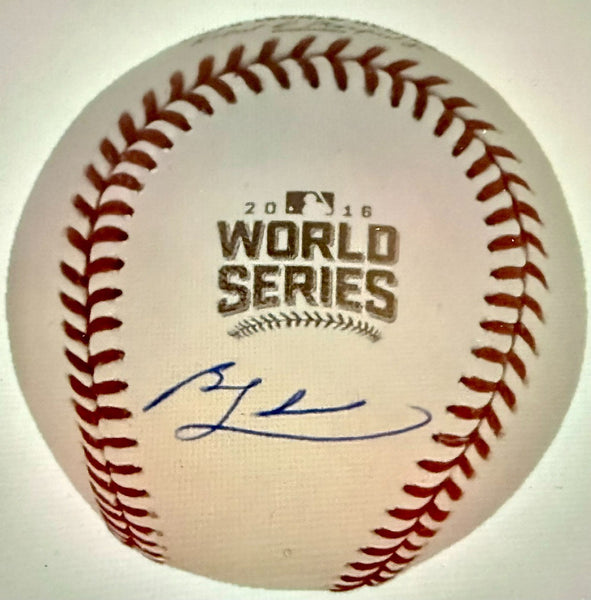 Ben Zobrist Signed 2016 World Series Baseball (Schwartz) Chicago Cub Utility Man