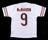 Jim McMahon Signed Chicago Bears White Home Jersey (JSA COA) Super Bowl XX Q.B.