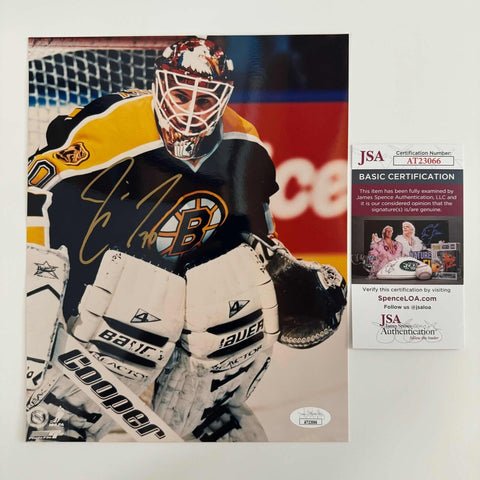 Autographed/Signed Jim Carey Boston Bruins 8x10 Hockey Photo JSA COA