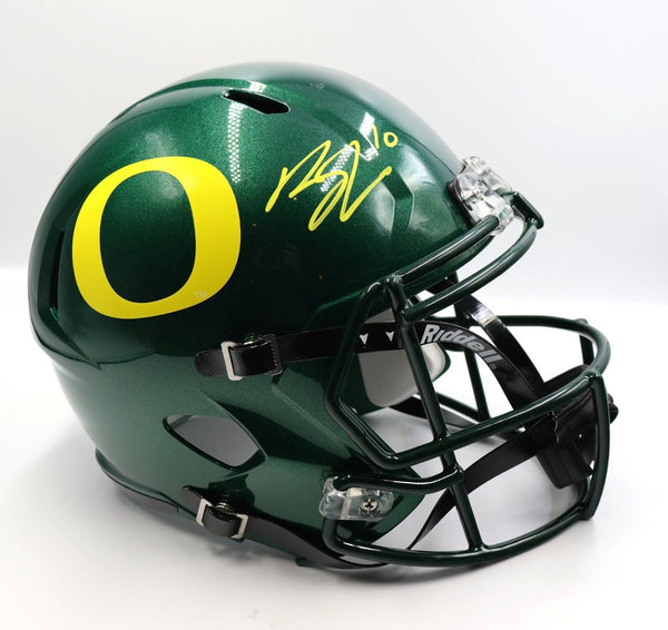 Bo Nix Autographed Dark Green Oregon Ducks Full-Size Replica Speed Bec – Super Sports Center
