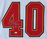 Mike Alstott Signed Tampa Bay Buccaneers Jersey (Beckett) 6xPro Bowl Full Back
