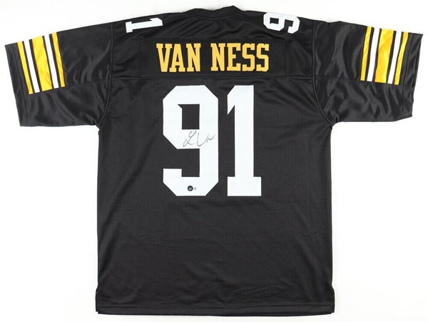 Lukas Van Ness Signed Iowa Hawkeye Jersey (Beckett) 2023 1st Round Pick Packers