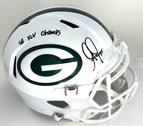 Packers GREG JENNINGS Signed Full Size ALTERNATE Speed Helmet AUTO w/ SB XLV BAS