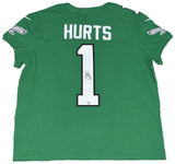 JALEN HURTS SIGNED PHILADELPHIA EAGLES #1 KELLY GREEN NIKE ELITE JERSEY FANATICS