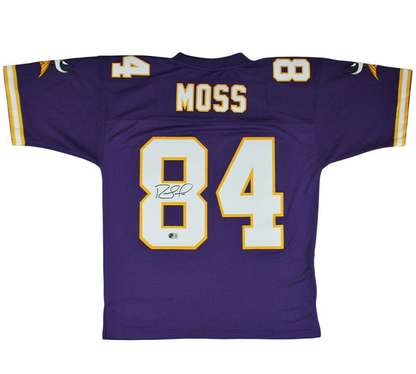 Randy Moss Signed Minnesota Vikings Mitchell and Ness Legacy Purple NFL Jersey