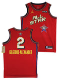 Shai Gilgeous-Alexander Signed Red ASG Nike Jordan Swingman Jersey JSA #CE51664