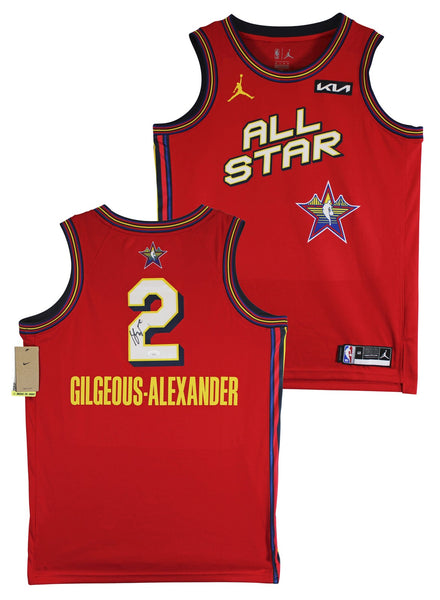 Shai Gilgeous-Alexander Signed Red ASG Nike Jordan Swingman Jersey JSA #CE51664