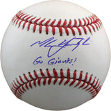 Mike Yazstremski Signed San Francisco Giants OML Baseball Insc. Fanatics 54528