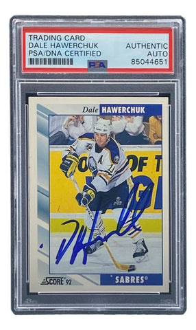 Dale Hawerchuk Signed 1992 Score #272 Buffalo Sabres Hockey Card PSA/DNA