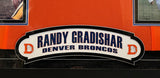 Randy Gradishar Autographed/2x Inscribed Deluxe Framed Broncos Jersey BAS COA