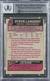 Seahawks Steve Largent "HOF 95" Signed 1977 Topps #177 Card Auto 10! BAS Slab 3