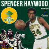 Spencer Haywood Signed Seattle Supersonics Jersey Inscribed "HOF 15" (JSA COA)