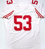 NaVorro Bowman Autographed White Pro Style Jersey- Beckett W Hologram *Black