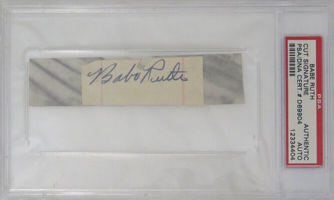 Babe Ruth Signed Cut (PSA/DNA Encapsulated)