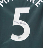 Harry Maguire Signed Manchester United Adidas Green Soccer Jersey (Beckett)