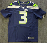 SEAHAWKS RUSSELL WILSON AUTOGRAPHED BLUE NIKE ELITE JERSEY SIZE 44 RW HOLO 88310