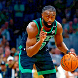 Jaylen Brown Signed Boston Celtics Jersey (Beckett) 2024 NBA Champs & Finals MVP