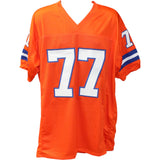 Karl Mecklenburg Autographed/Signed Pro Style XL Orange Jersey Beckett 31933