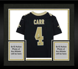 Framed Derek Carr New Orleans Saints Autographed Nike White Limited Jersey