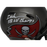 Devin White Autographed Tampa Bay Buccaneers Mini Helmet SB Champs Beckett 46741
