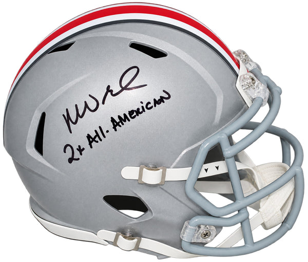 MIKE VRABEL SIGNED OHIO STATE BUCKEYES FULL SIZE HELMET W/ 2X ALL-AMERICAN