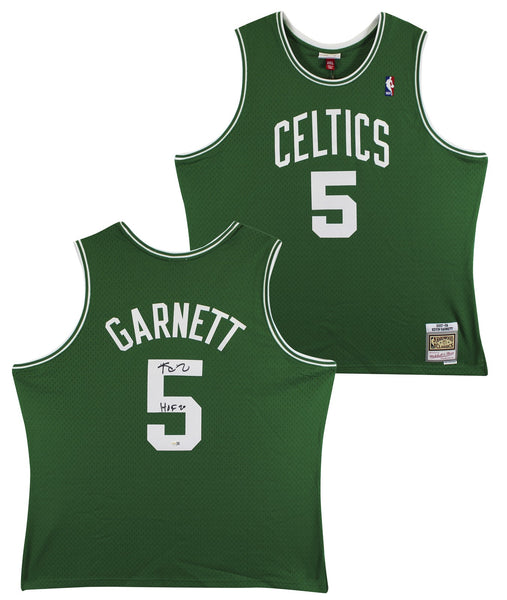 Celtics Kevin Garnett "HOF 20" Signed Green M&N HWC Swingman Jersey JSA Witness