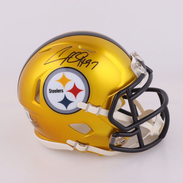 Cameron Heyward Signed Steelers Flash Alternate Speed Mini Helmet (Beckett) D.T.