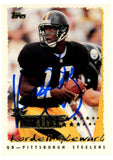 Kordell Stewart Autographed 95 Topps #428 Trading Card Beckett Witness 52816
