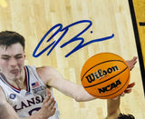 Christian Braun Autographed Kansas Jayhawks 8x10 Photo with Plaque - Beckett COA