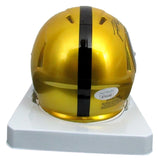James Harrison Steelers Signed Flash Mini Football Helmet JSA 165648