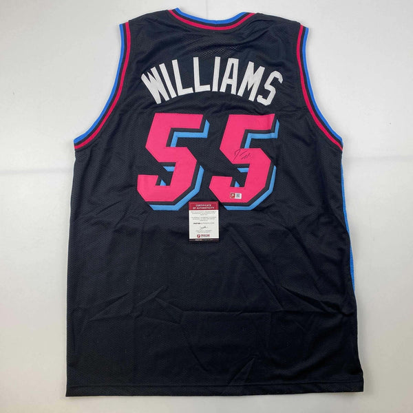 Autographed/Signed Jason Williams Miami Black Vice City Jersey Pristine PA COA