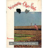 Ohio State Buckeyes vs Wisconsin Badgers 10/27/1956 Gameday Magazine 59320
