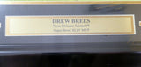 DREW BREES AUTOGRAPHED FRAMED 16X20 SAINTS "SB XLIV MVP" PHOTO PSA/DNA 123705