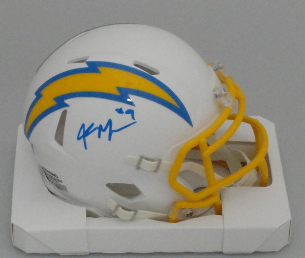 LA Chargers KENNETH MURRAY Signed Riddell Speed Mini Helmet AUTO - BAS