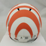 JAMARR CHASE SIGNED CINCINNATI BENGALS LUNAR ECLIPSE SPEED MINI HELMET BECKETT
