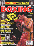 Julio Cesar Chavez Autographed Boxing Scene Magazine Cover PSA/DNA #S42111