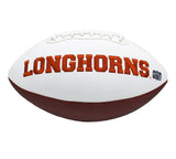Ricky Williams Signed Texas Longhorns Embroidered White Football w- "HT 98" Insc