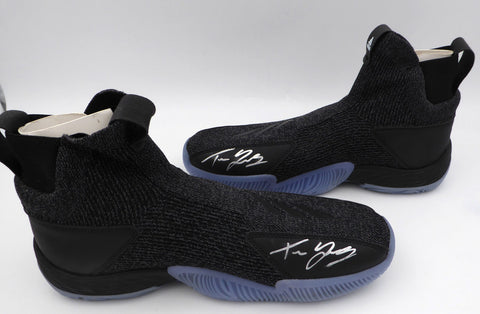 Trae Young Autographed Adidas Shoe Hawks 12.5 (Smudged) Beckett BL93437