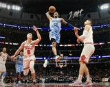 Ja Morant Signed 16x20 Memphis Grizzlies vs Chicago Bulls Photo BAS