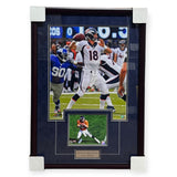 Peyton Manning Denver Broncos Autographed 8x10 Collage Framed to 25x37 TriStar