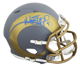Rams Matthew Stafford Authentic Signed Slate Speed Mini Helmet W/ Case Fanatics